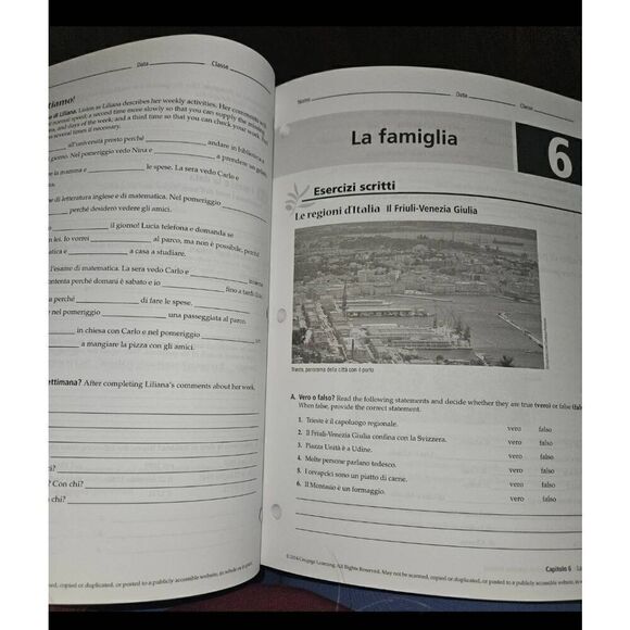 Carla Larese Riga and 1 more Student Activity Manual for Riga/Phillips' Ciao!, 8 - Picture 5 of 6